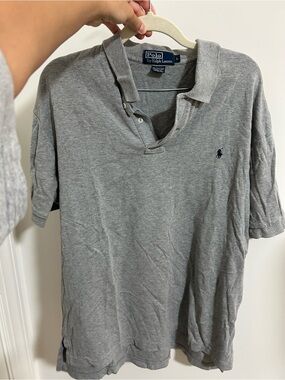 Polo by Ralph Lauren Men’s Grey Short-Sleeve Polo Shirt